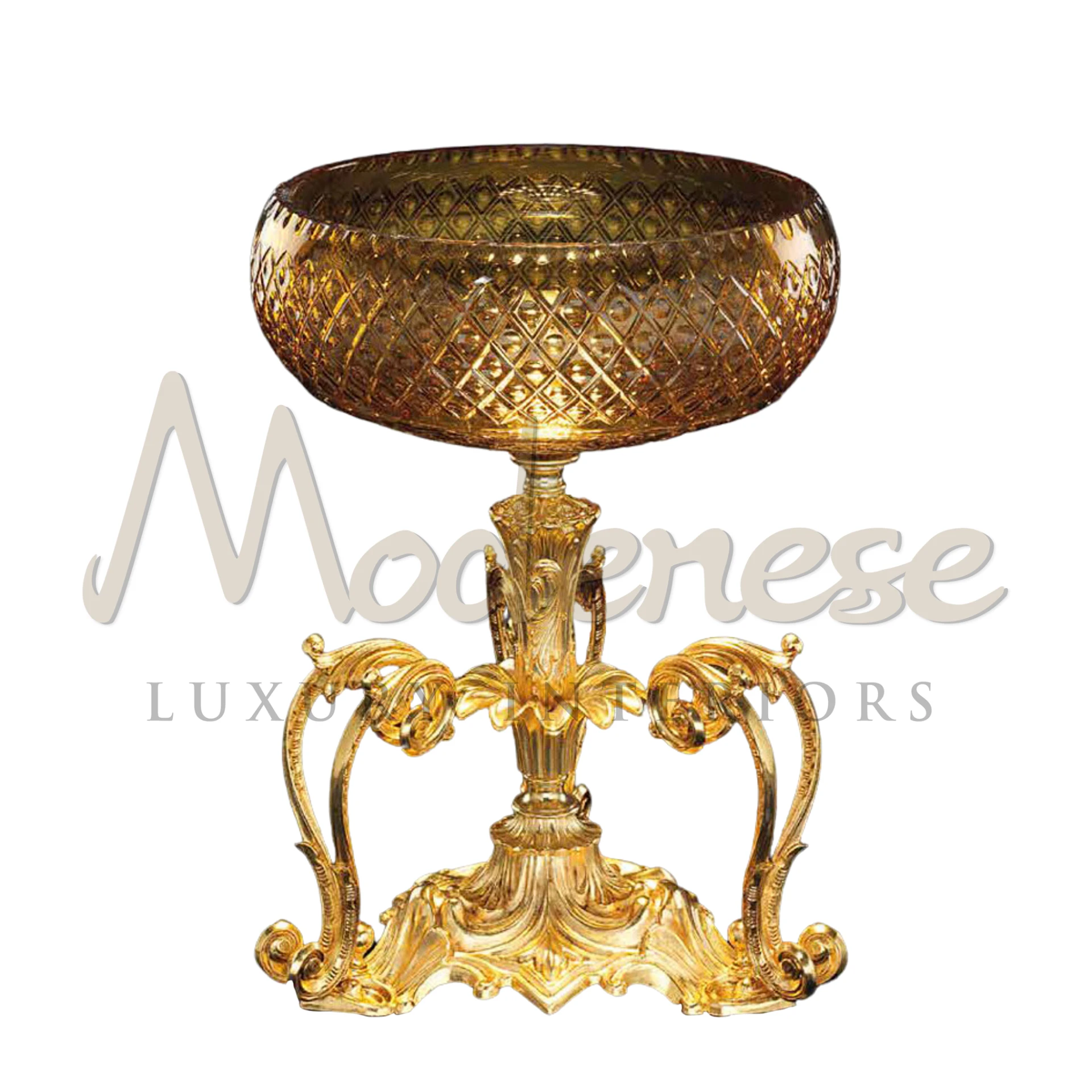 Gorgeous shaped vase with gold handles, blending intricate design and luxurious accents for an elegant interior statement.