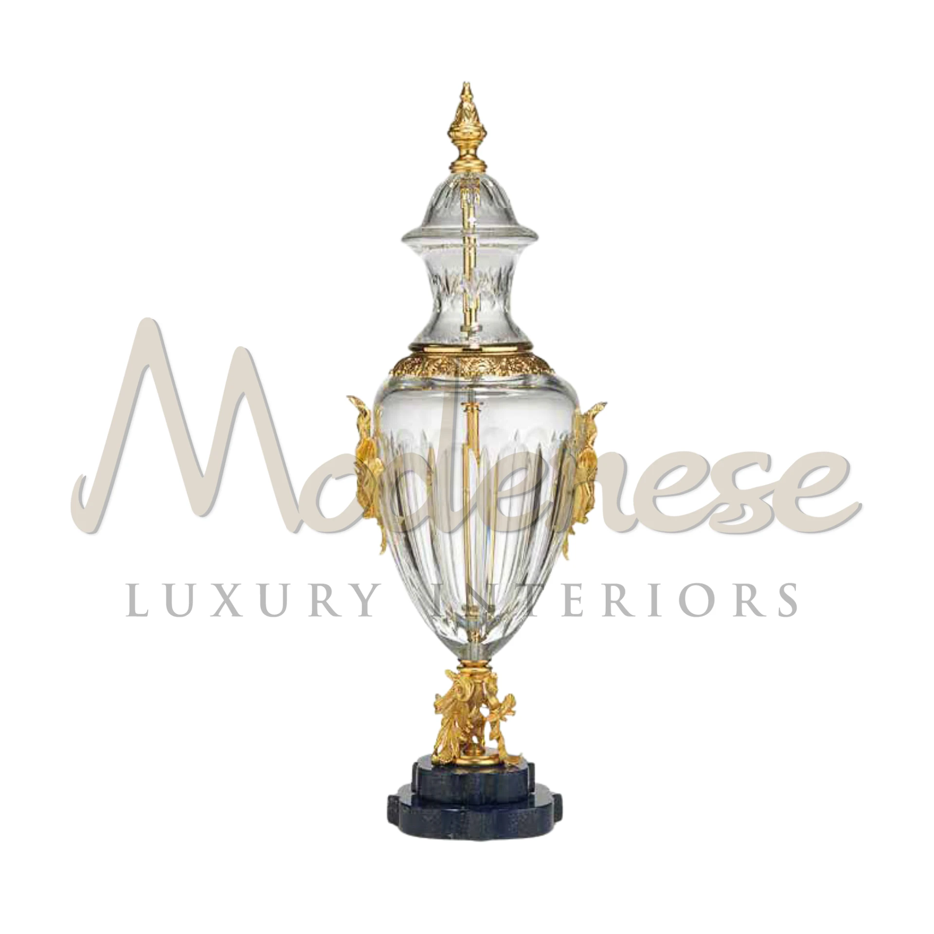 Elegant Victorian vase with gold details and floral motifs, perfect for adding classic and baroque luxury to any interior design.






