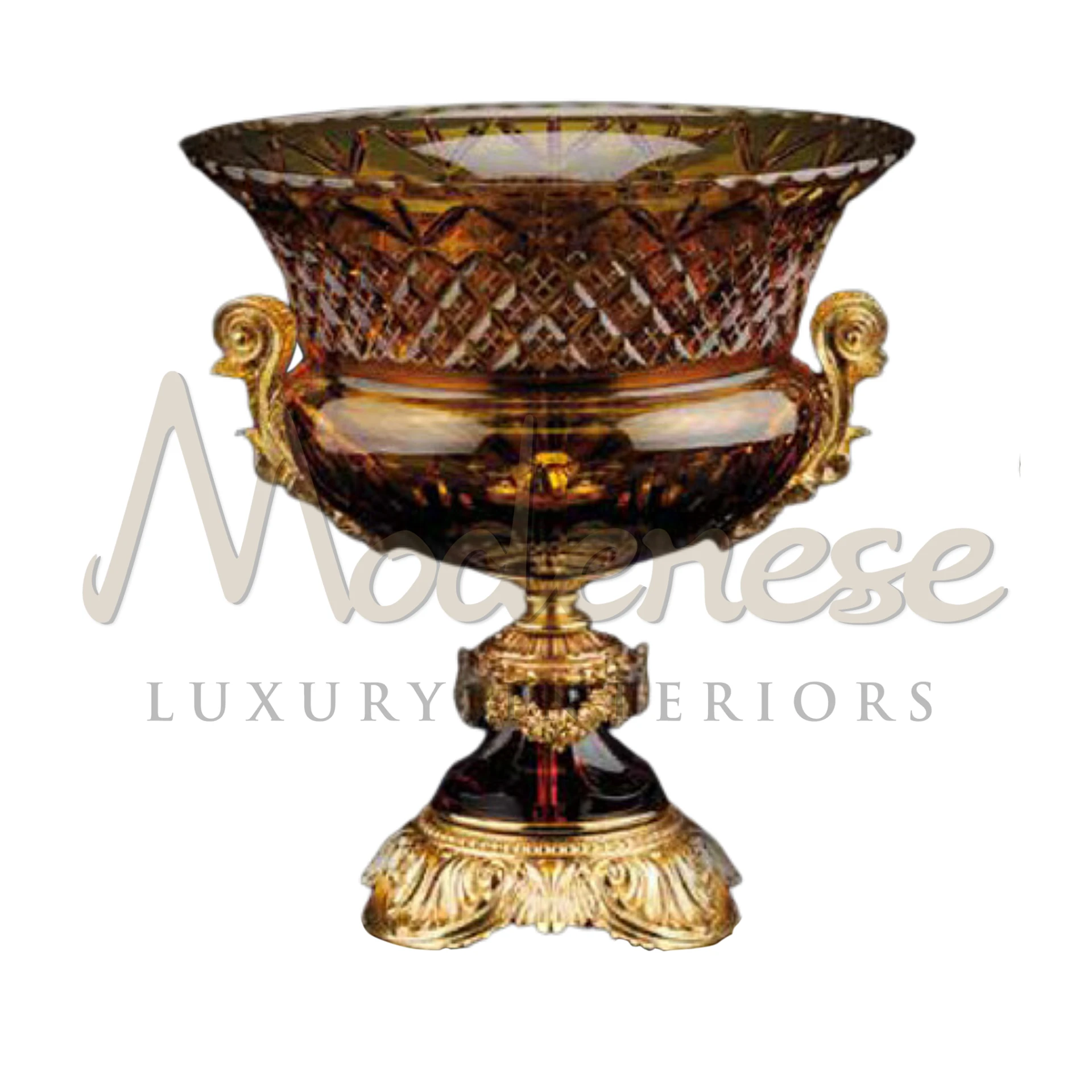 Italian glass vase showcasing exquisite craftsmanship and design, a symbol of luxury and tradition for classic and baroque interiors.







