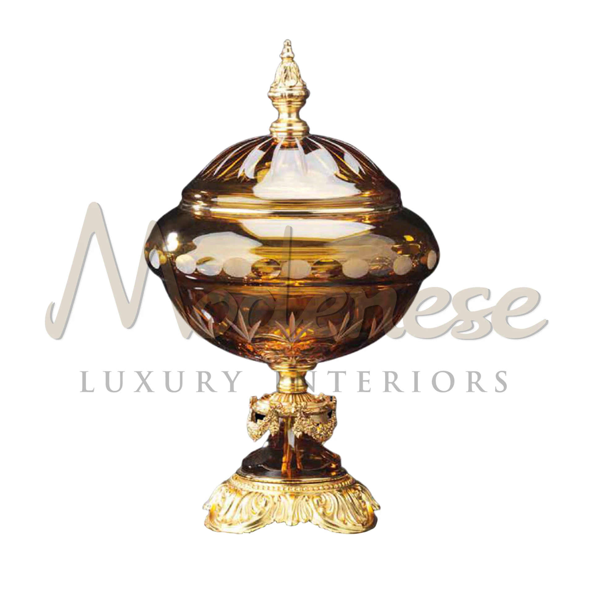 Roccoco Luxury Bowl by Modenese, crafted with exquisite detail, embodies opulent artistry for sophisticated luxury and classic interior designs.







