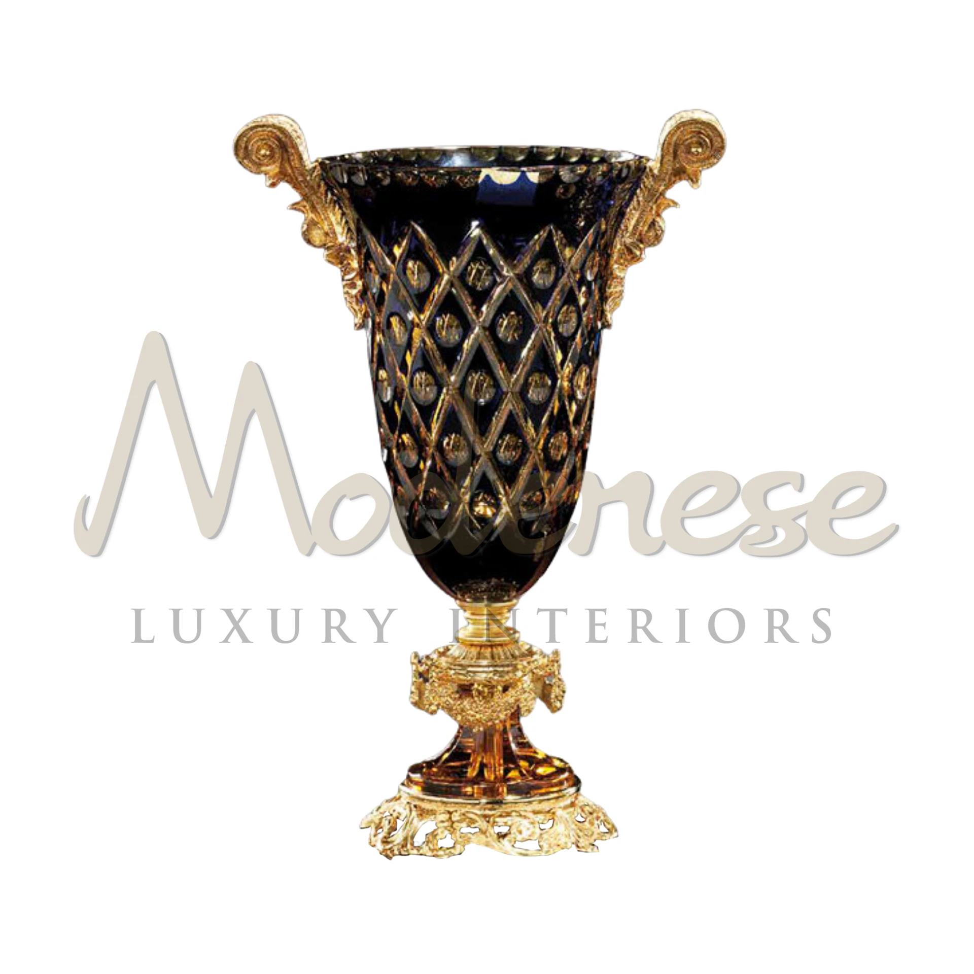 Elegant Classical Tall Black Glass Vase, slender design ideal for long-stemmed flowers, enhancing luxury interior aesthetics.