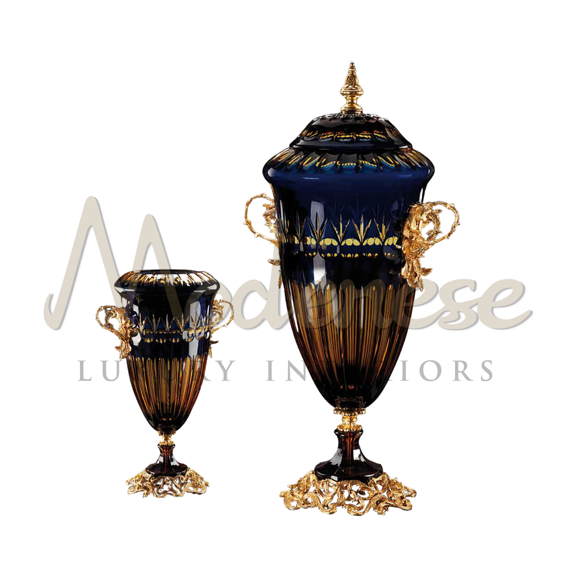 Victorian Dark Glass Amphora, with its distinctive design and quality glass, evokes elegance and history in luxury interiors.