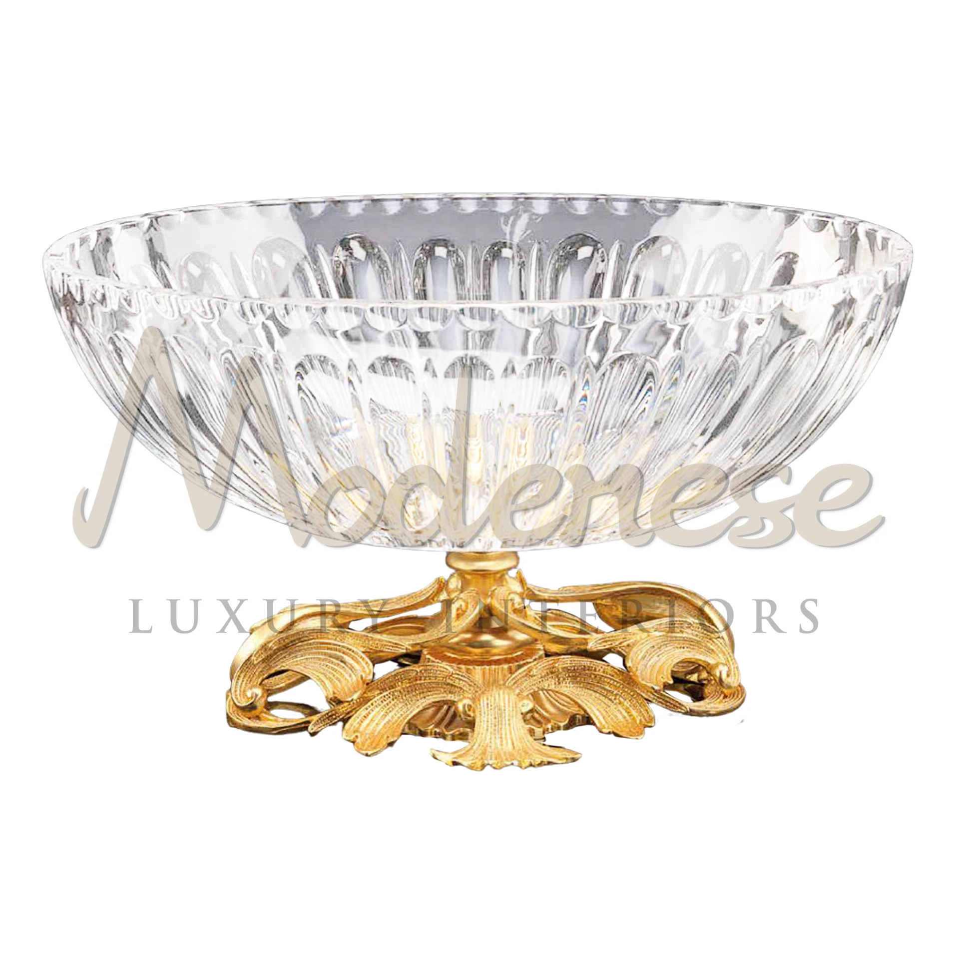 Gorgeous Giant Glass Bowl, featuring intricate detailing and high-quality craftsmanship, ideal for a luxurious and eye-catching interior accent.