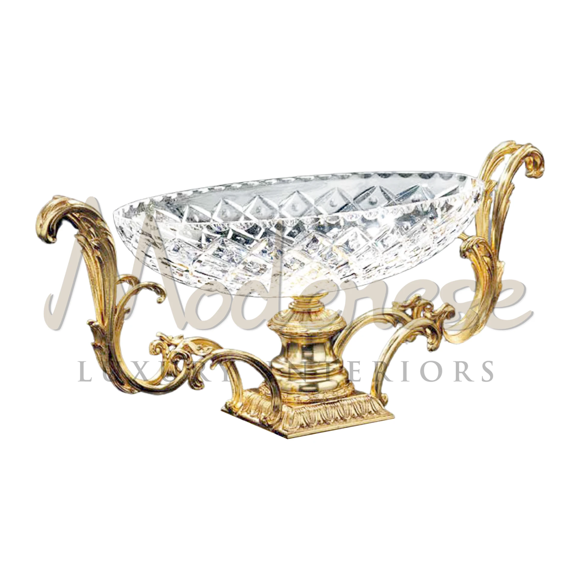 Elegant Gold Double Handled Bowl, versatile for decorative or functional use, adding sophistication and luxury to any setting.