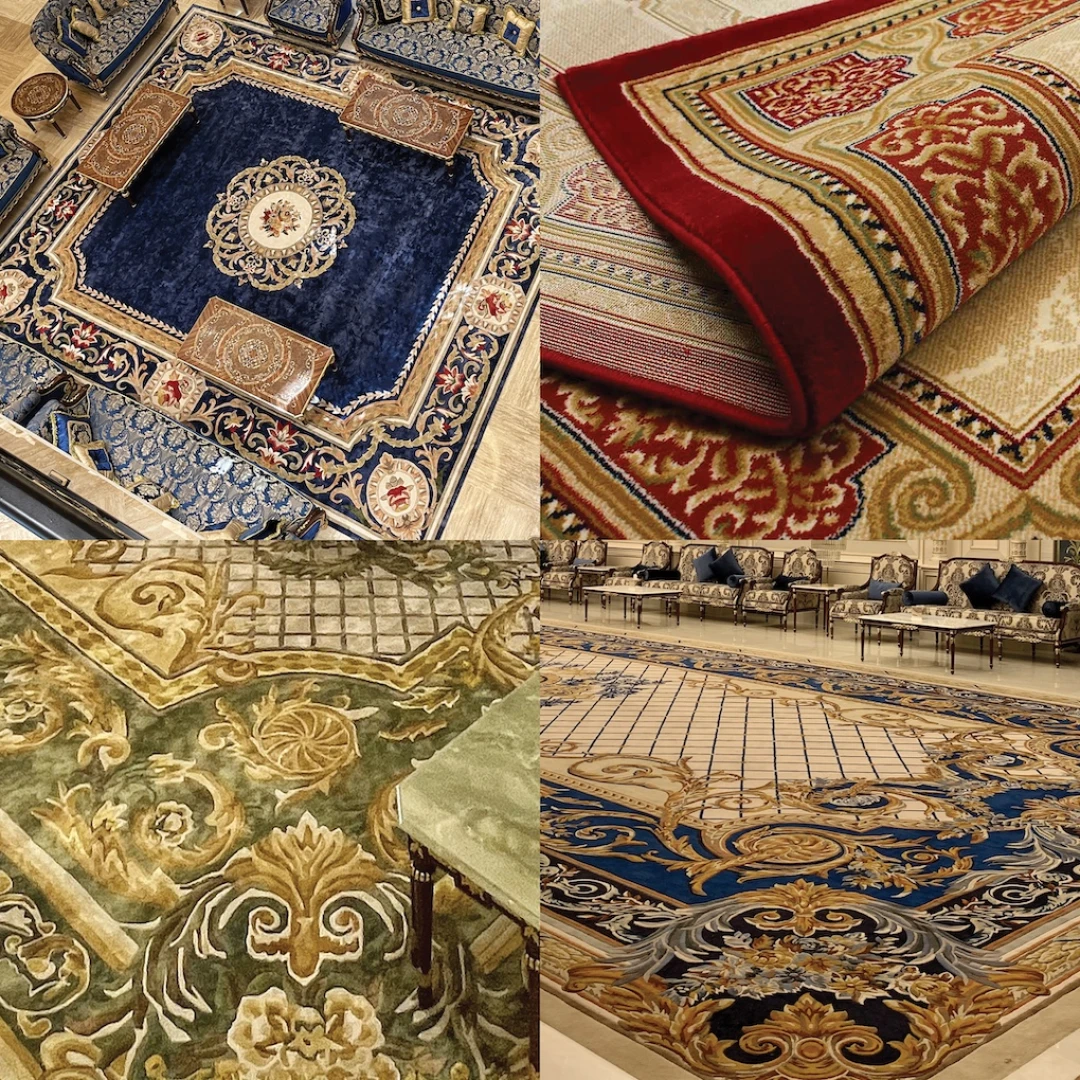 Best handtufted italian carpets in vegetal silk for royal highness projects