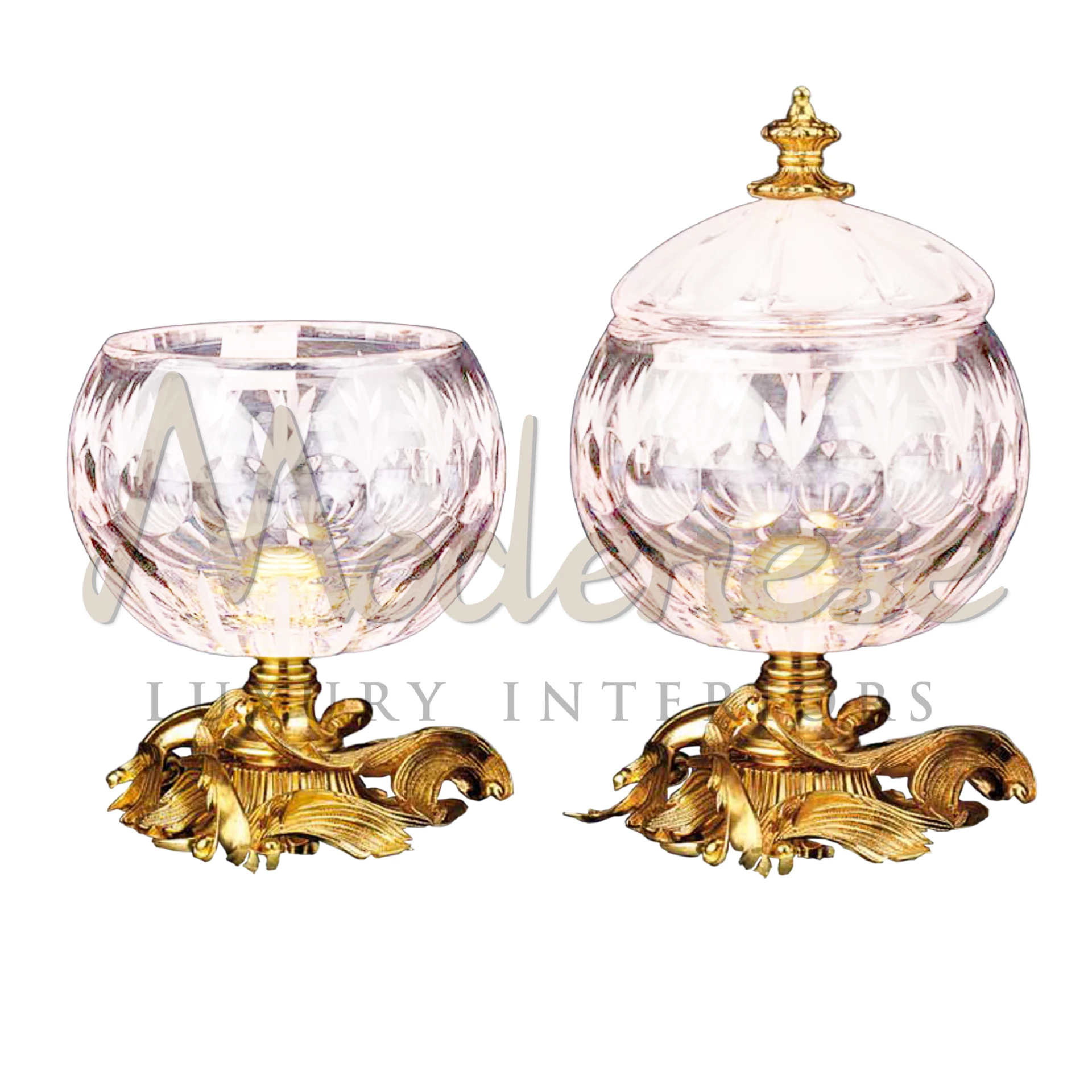 Luxury Pink Glass Vase Set, an elegant collection of vases in varying shapes and designs, perfect for adding cohesive sophistication to any interior design.