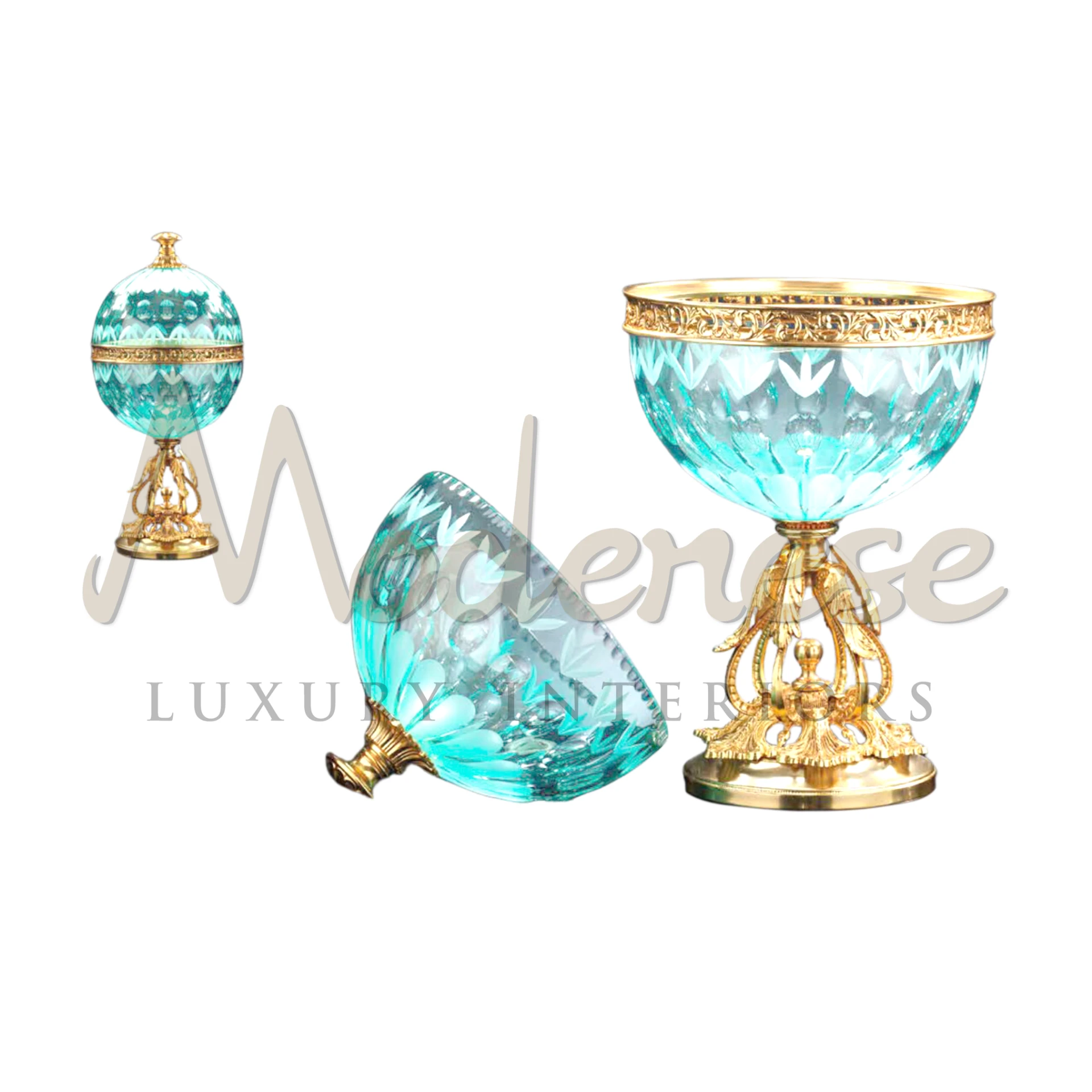 Classical Turquoise Box, exquisite in fine porcelain or glass, embodies timeless elegance for luxury interiors, perfect for classic and baroque style aficionados.






