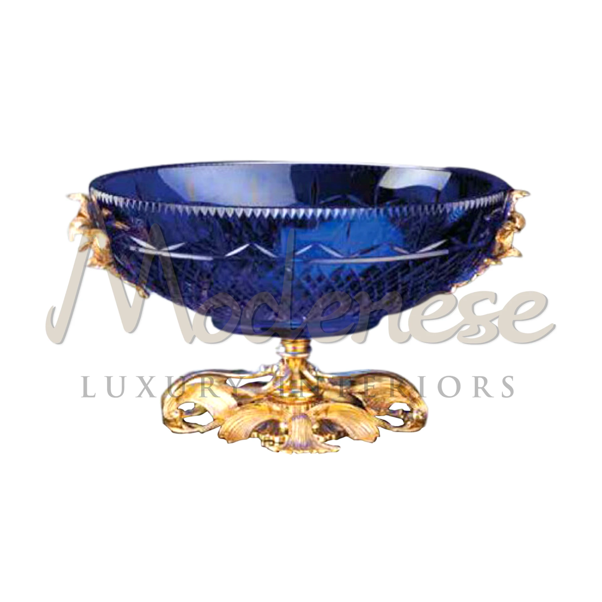 Classical Royal Blue Bowl, a masterpiece of elegance and opulence in ceramic, glass, or metal, ideal for enhancing luxury interiors with classic and baroque style.






