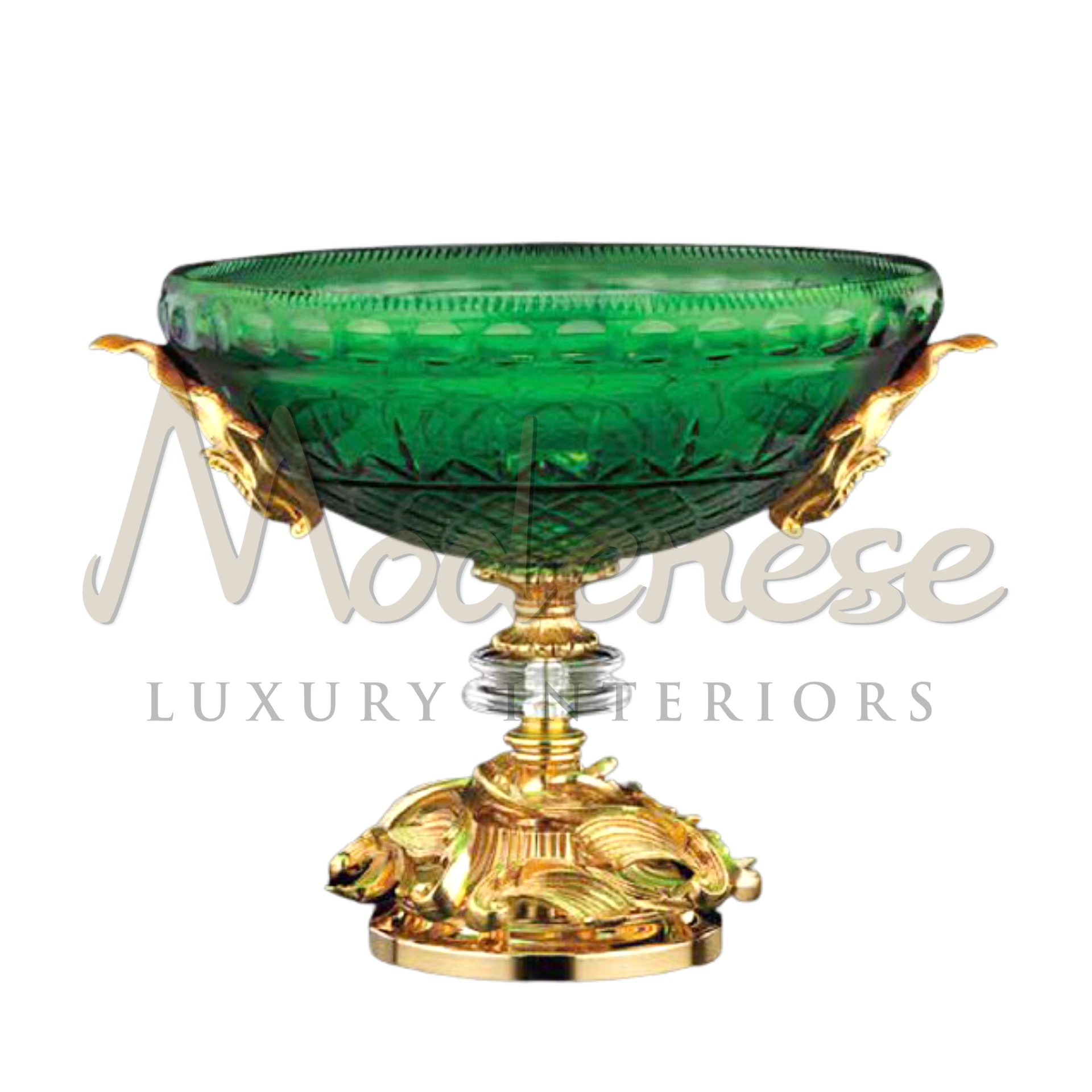Decorative Stylish Green Glass Bowl - Perfect addition for interior decor.