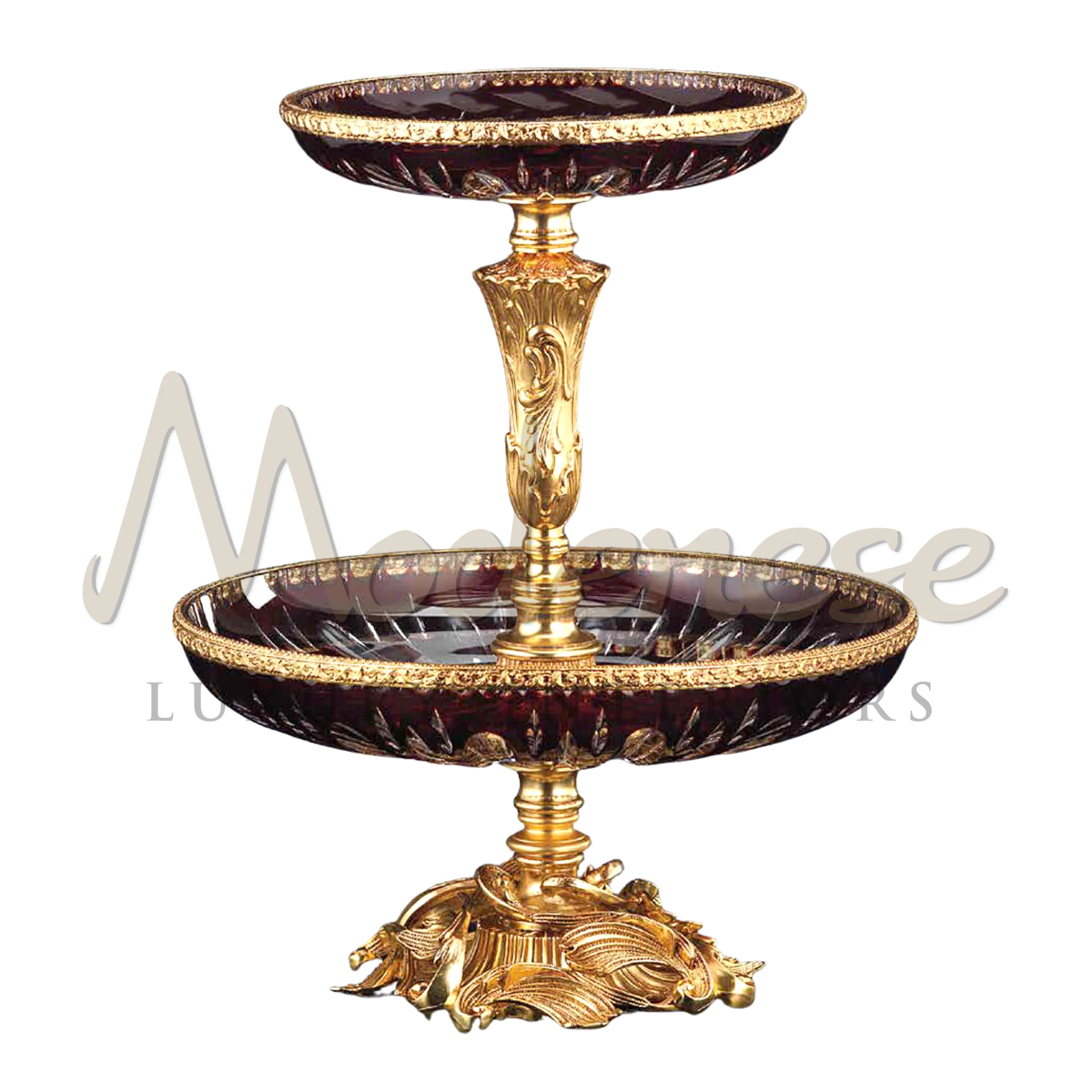 Victorian Dark Glass Bowl, epitomizing luxury and opulence in high-quality glass, perfect for adding a touch of Victorian elegance to interior design.