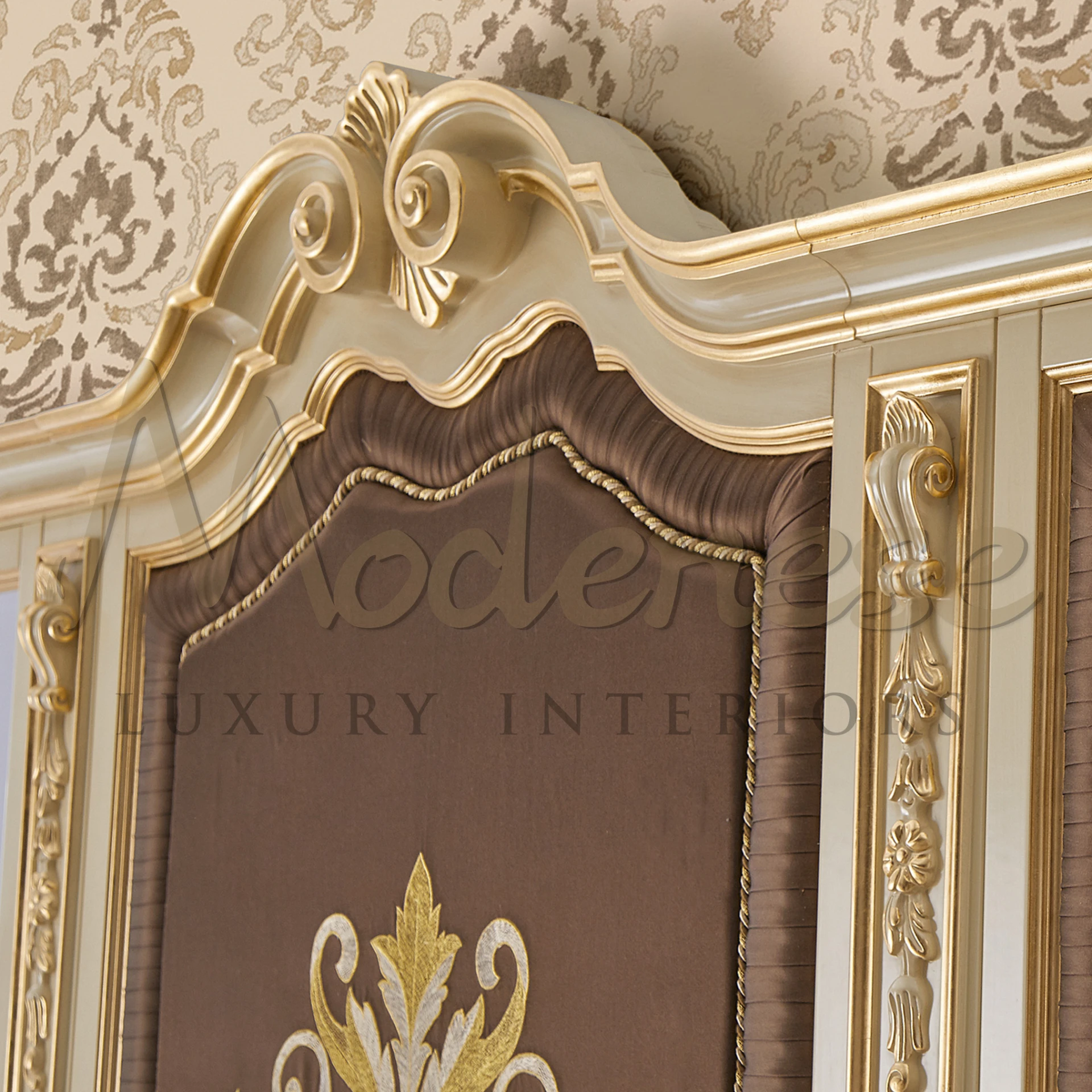 Elegant Upholstered Wall Panel, blending classic design with modern Italian craftsmanship for upscale home decor.