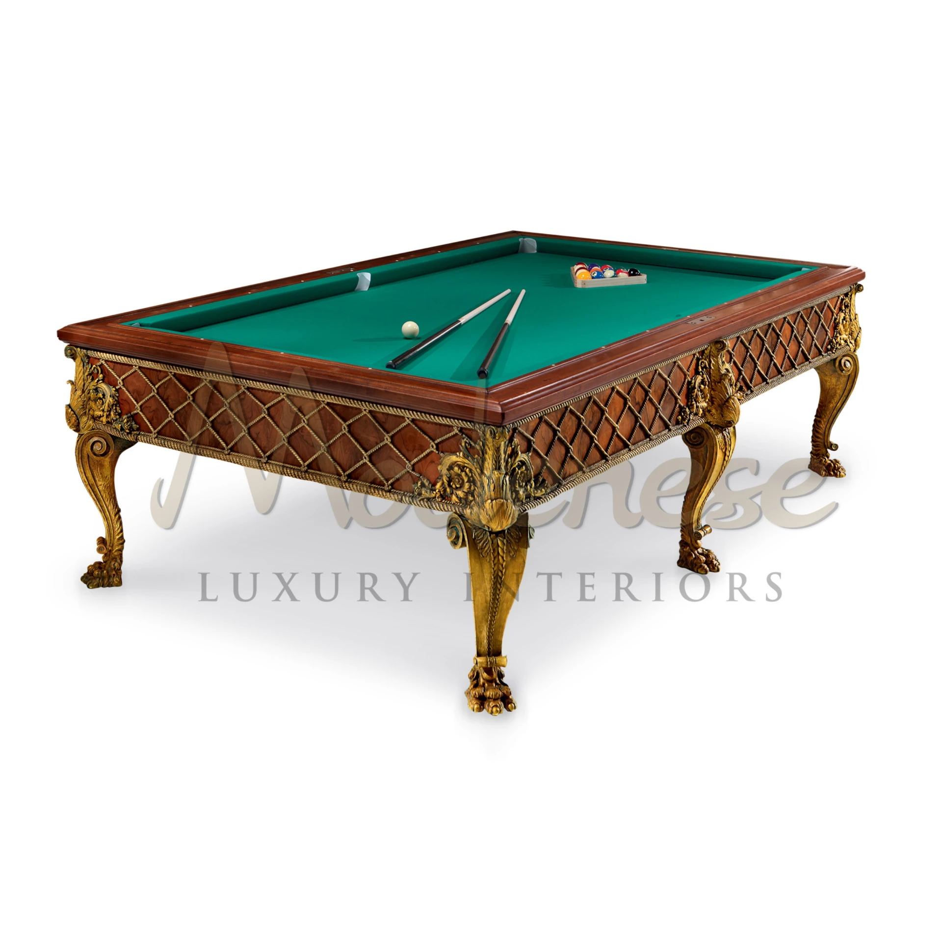High-quality oak Classic Wooden American Pool table, ideal for eight-ball enthusiasts seeking durability and classic design.