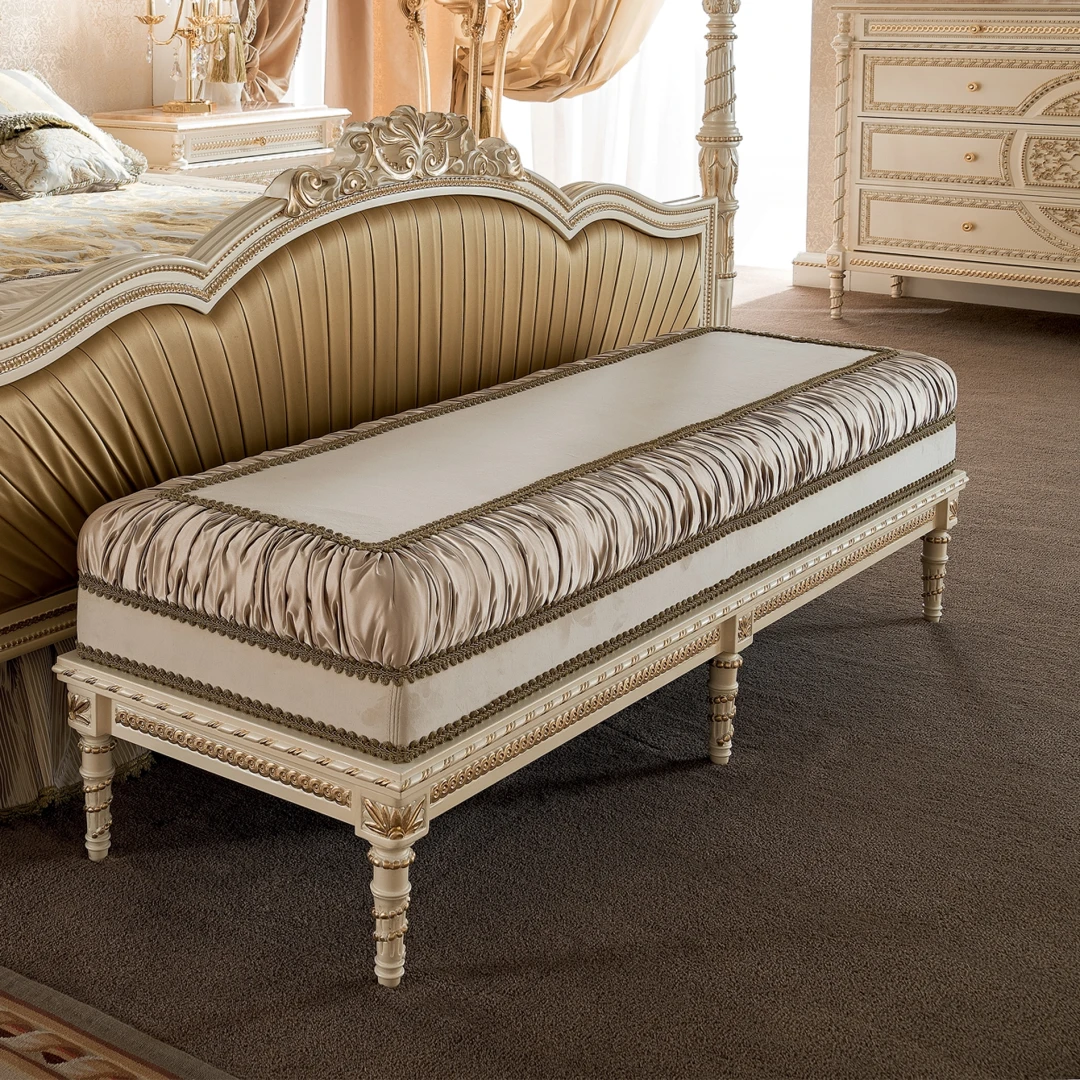 Complete your bedroom decor with our elegant benches, perfect for adding extra seating or a stylish accent to your space.