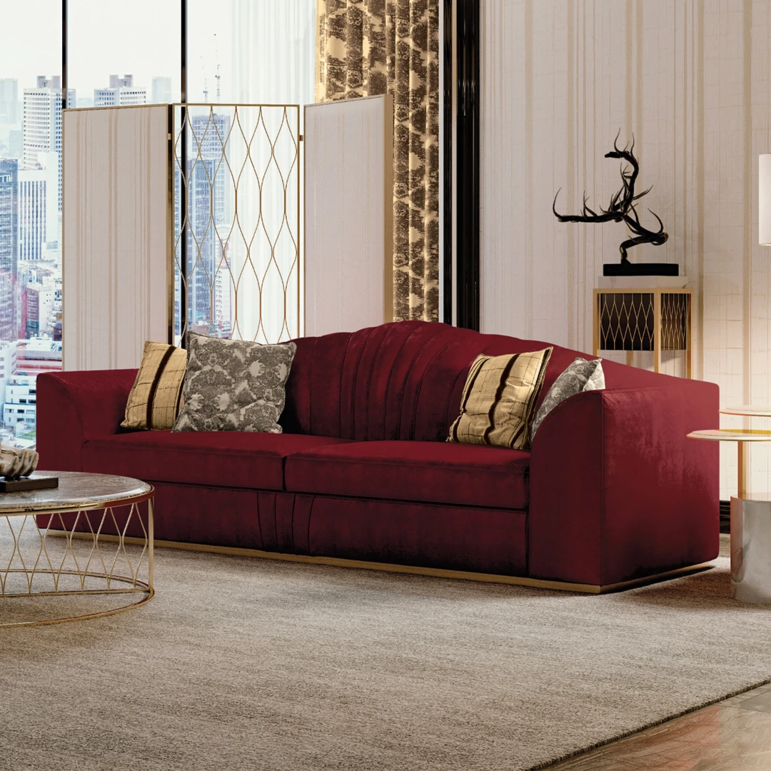 Relax in luxury with our range of sofas, offering comfort and sophistication for your living room or lounge area.