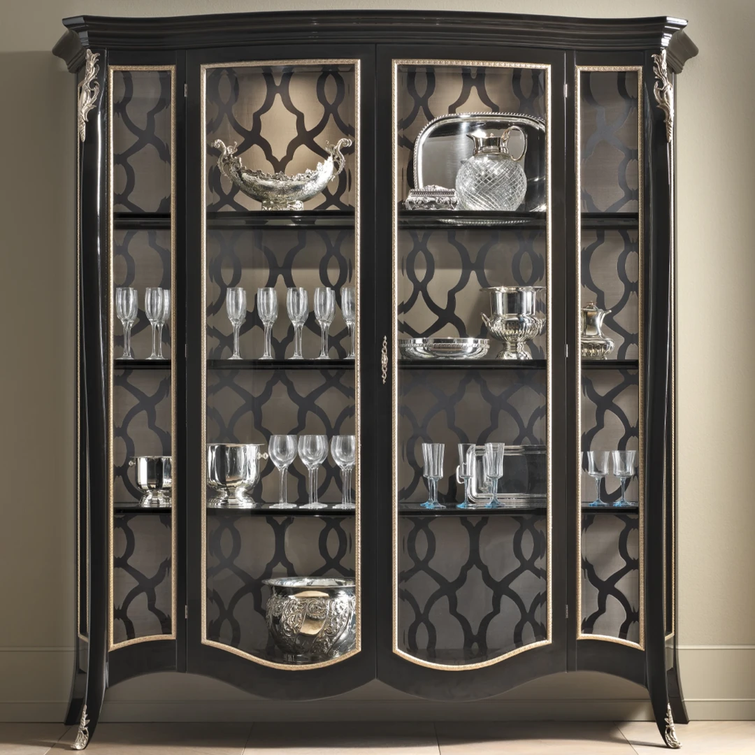 Our collection of classic handcrafted furniture highlights the best of made in Italy interiors. Feel and enjoy, in the proper sense, the warm atmosphere and the benefits of royal luxury living into your home spaces. Sophisticated high-end cabinets