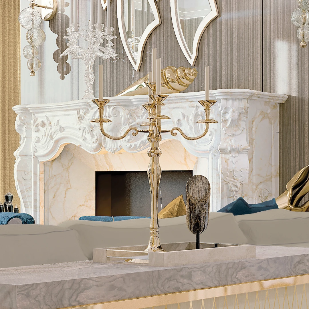 Create a warm and inviting ambiance with our luxurious candelabras, adding a touch of romance and sophistication to your home decor.