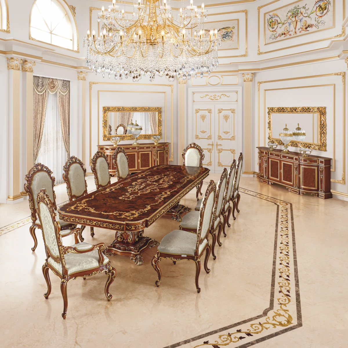 Классическая мебель итальянского производства для величественных гостиных во дворцах и