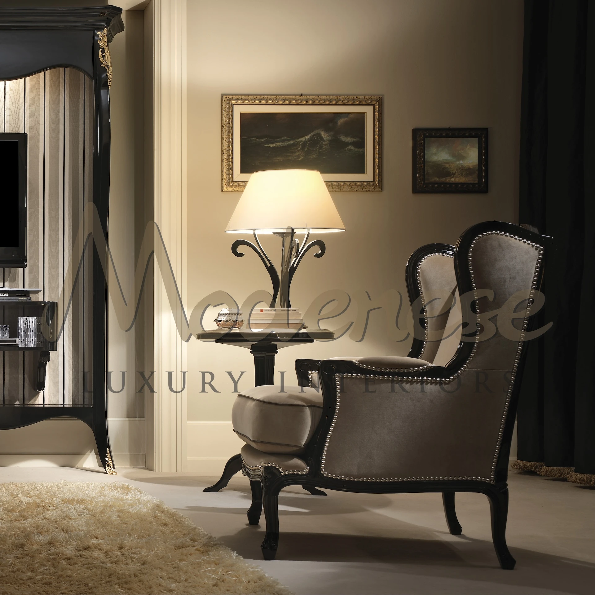 Neoclassic armchair