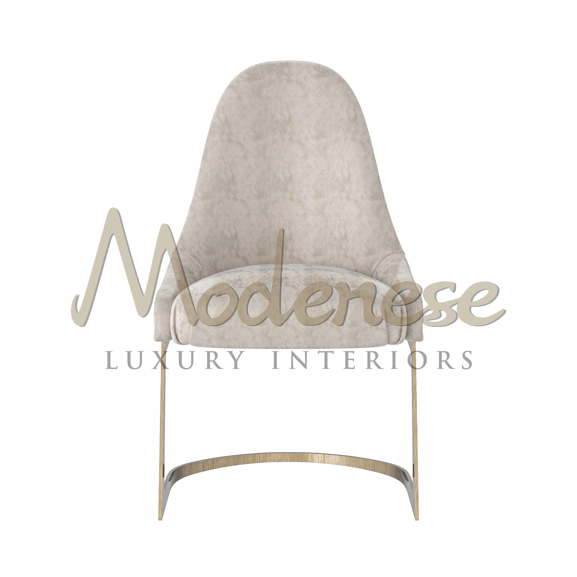 Classy chair with clean lines and high-quality materials