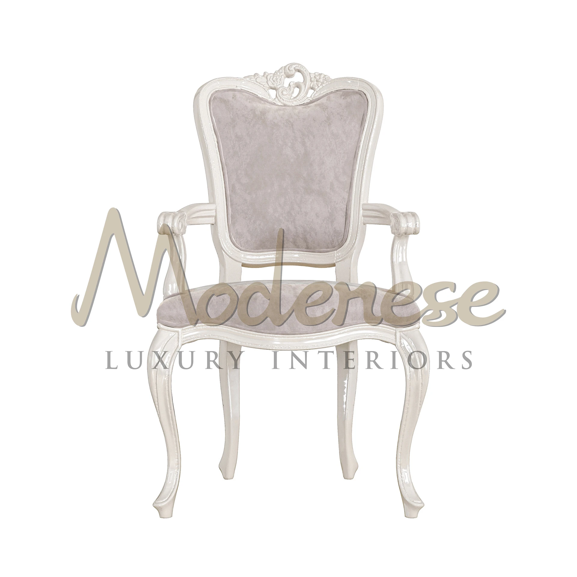 Noble armchair with refined design and sumptuous comfort