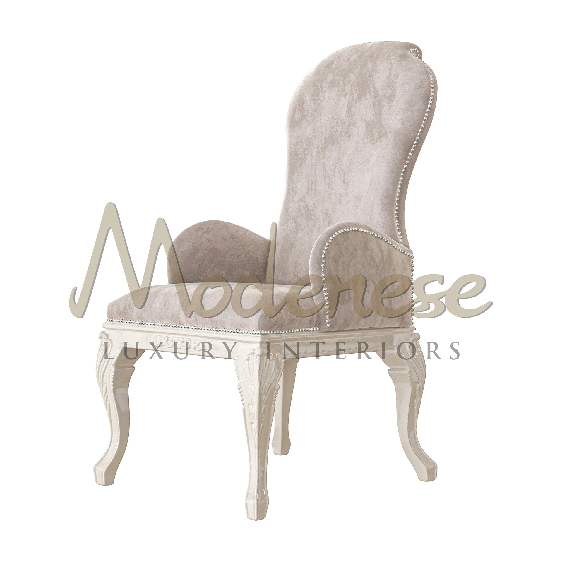 Empress chair with armrests