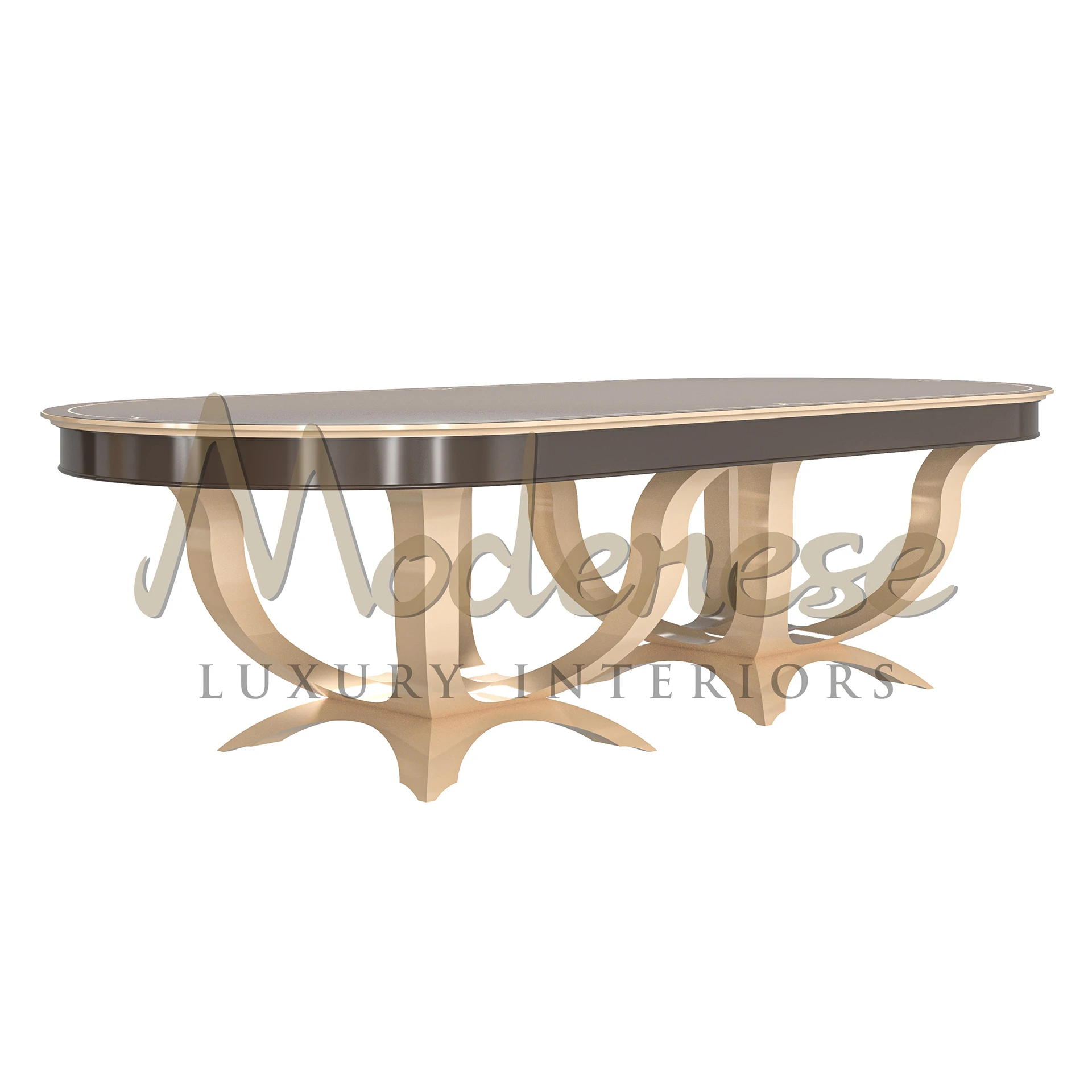 Double elegance oval table