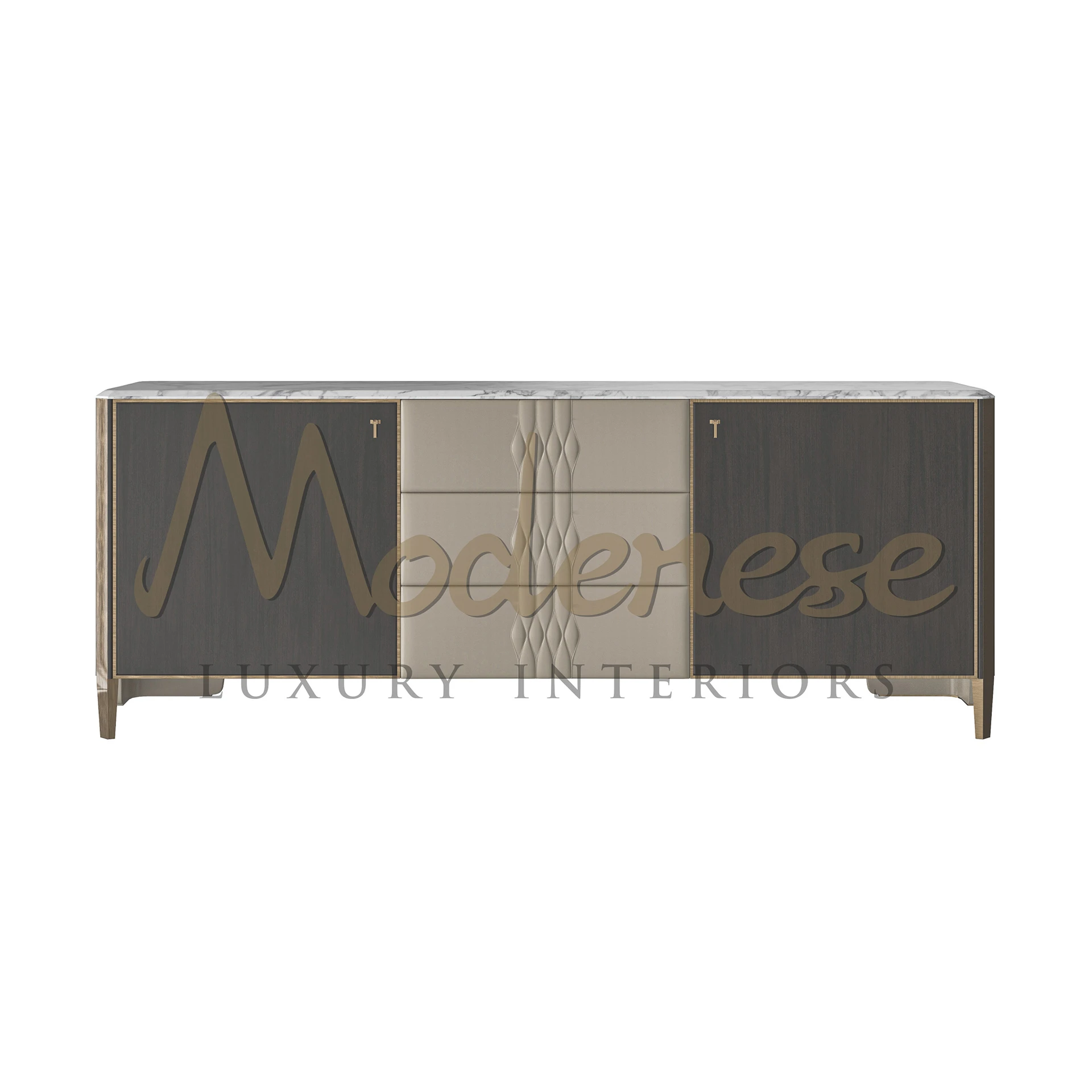 CONTEMPORARY FURNITURE Leathered Sideboard