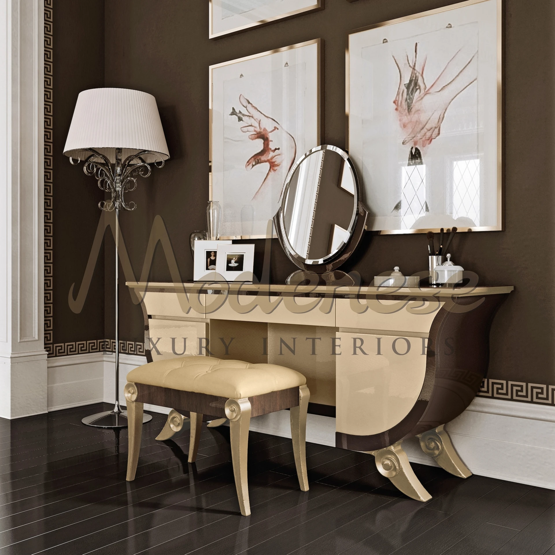 Contemporary luxury vanity