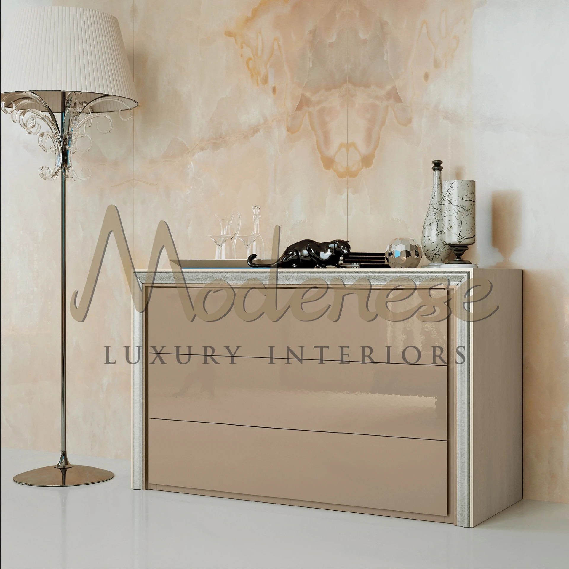 Sleek elegance chest of drawers