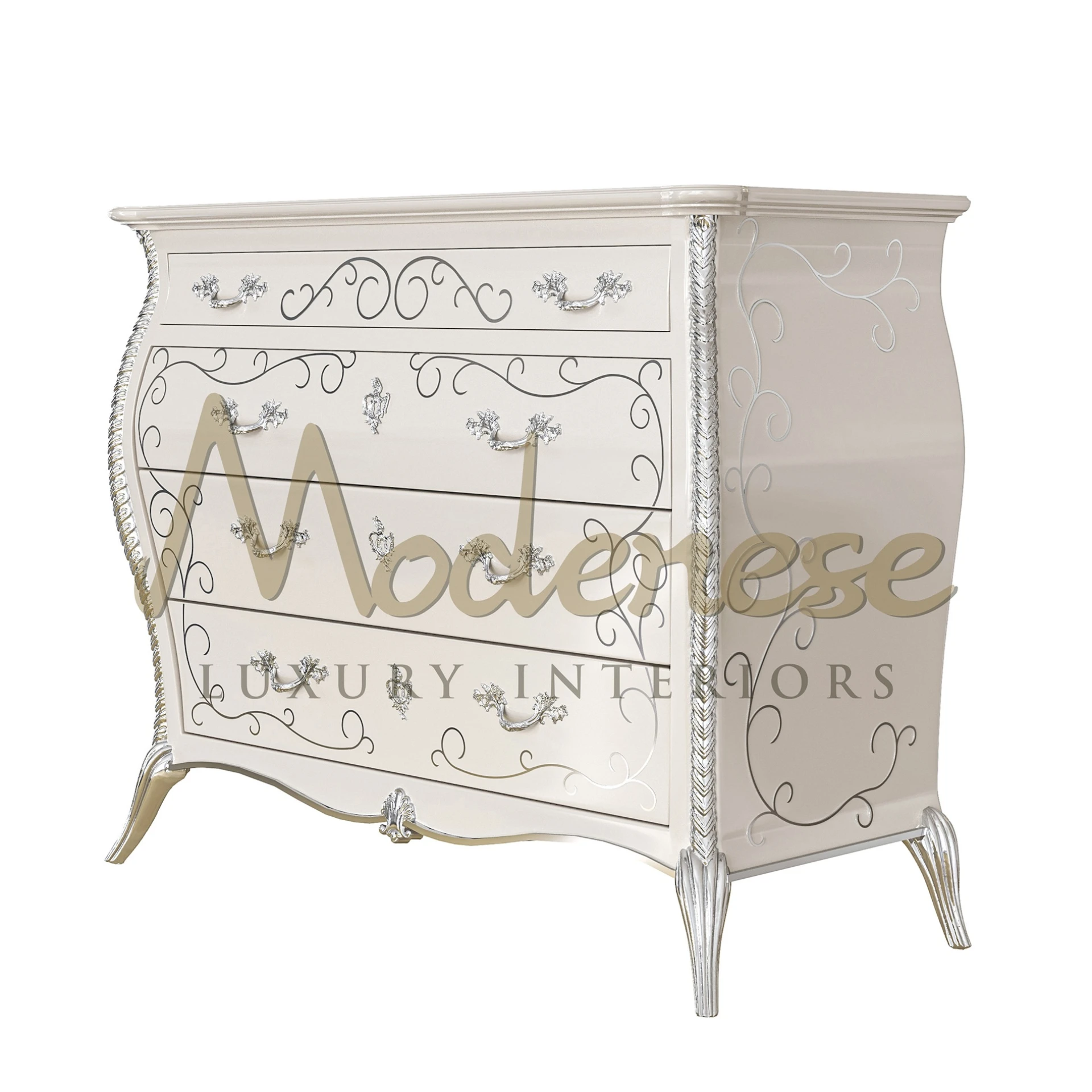 Rococo inspired chest of drawers