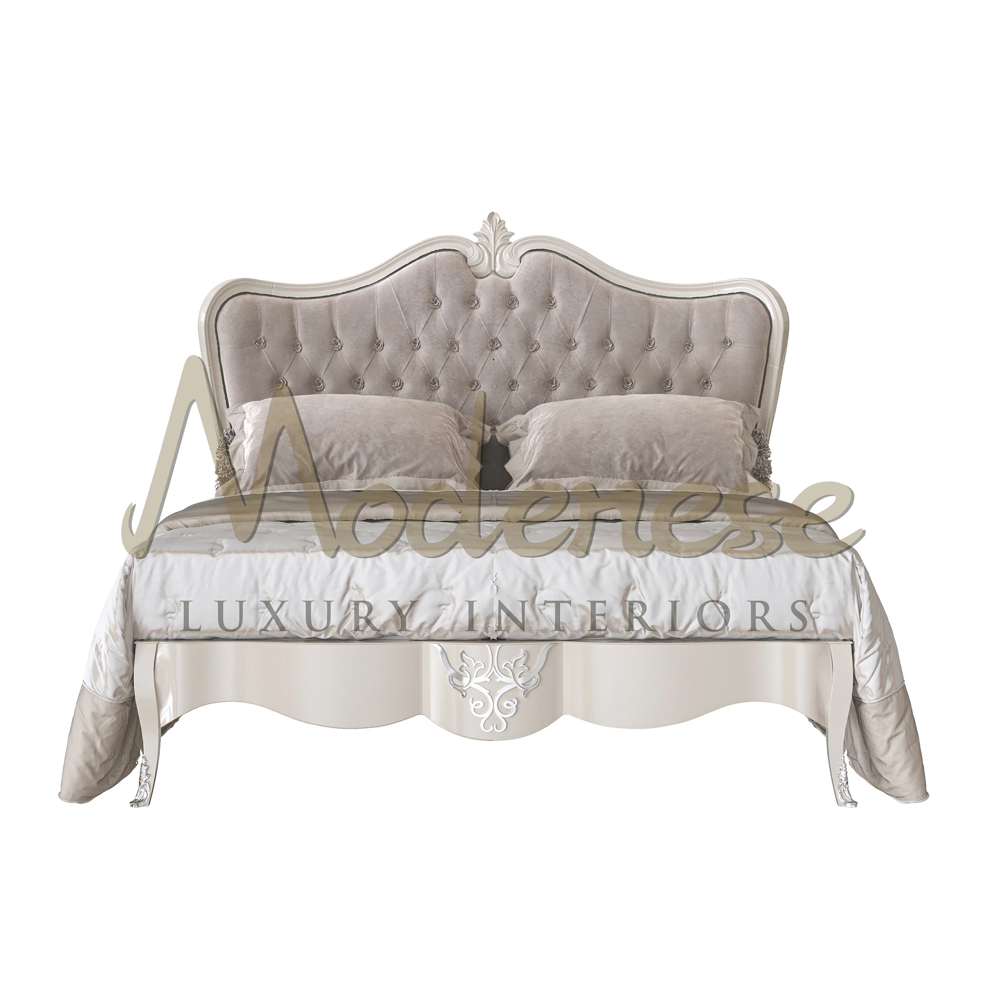 当代家具 Elegant tufted upholstered bed