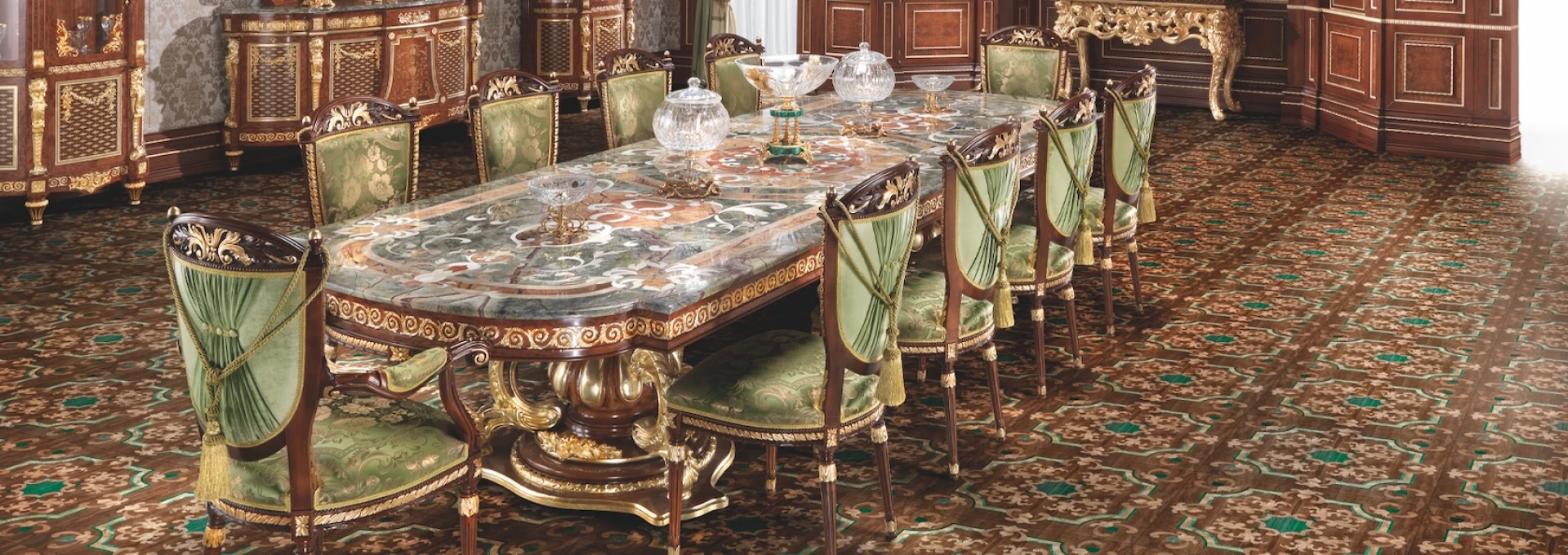 Louis XV Marble Dining Table: A Blend of Tradition and Luxury