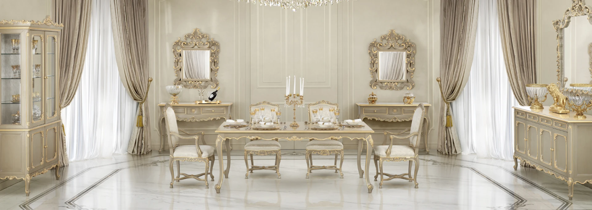 Мебель для столовой и фирменный дизайн от Modenese Luxury Furniture