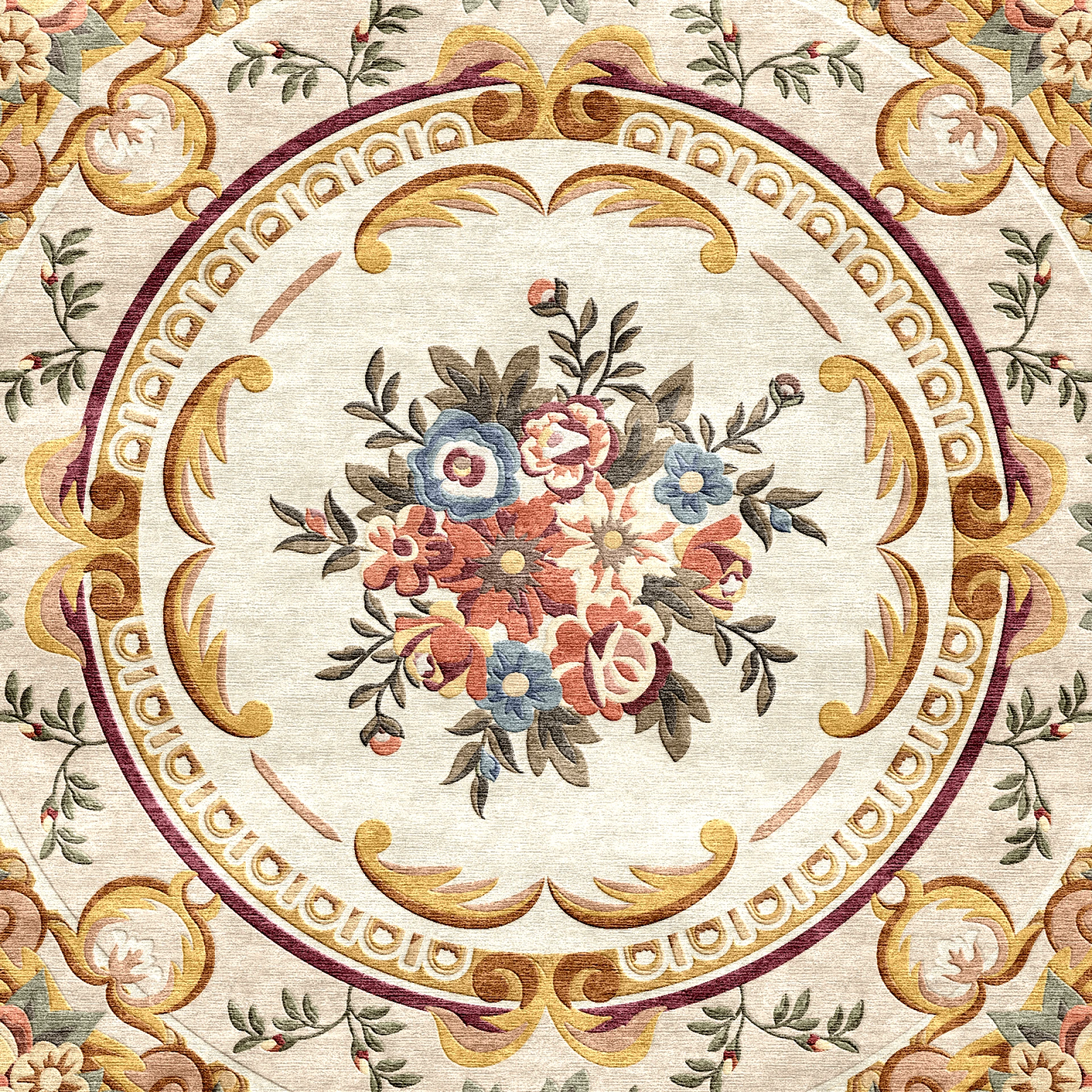 Handtufted Baroque Rug