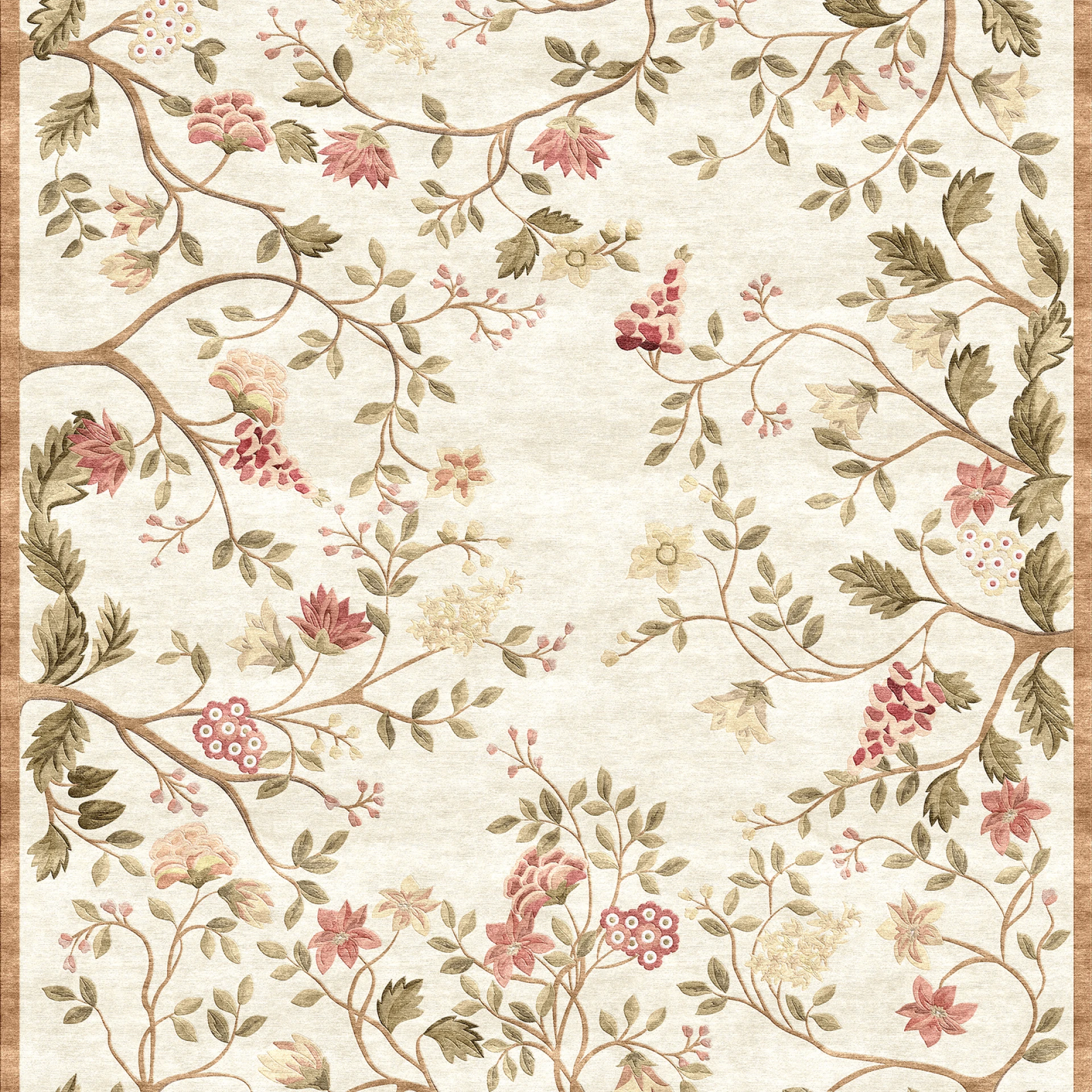 Ivory Petals Rug