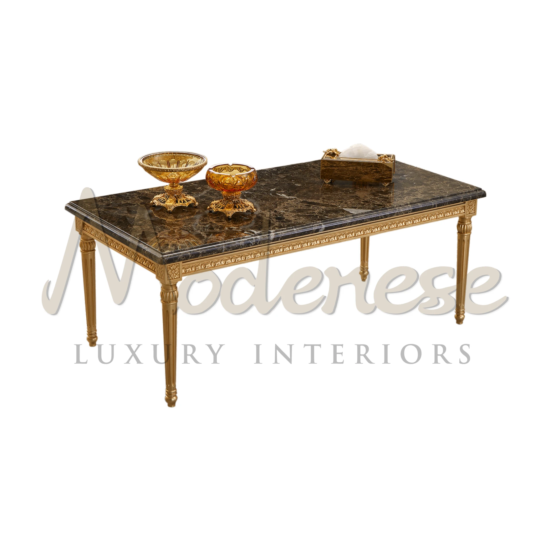 Luxury Emperador Dark Coffee Table, handcrafted masterpiece for classic interiors.
