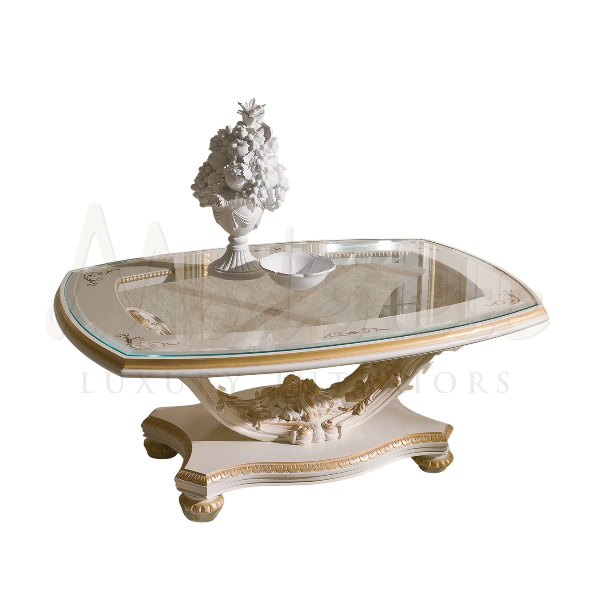 Luxury Classic Oval Coffee Table, timeless elegance for sophisticated interiors.